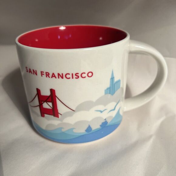 Starbucks SAN FRANCISCO You Are Here Coffee Mug 2014 14oz Collection - Picture 1 of 7
